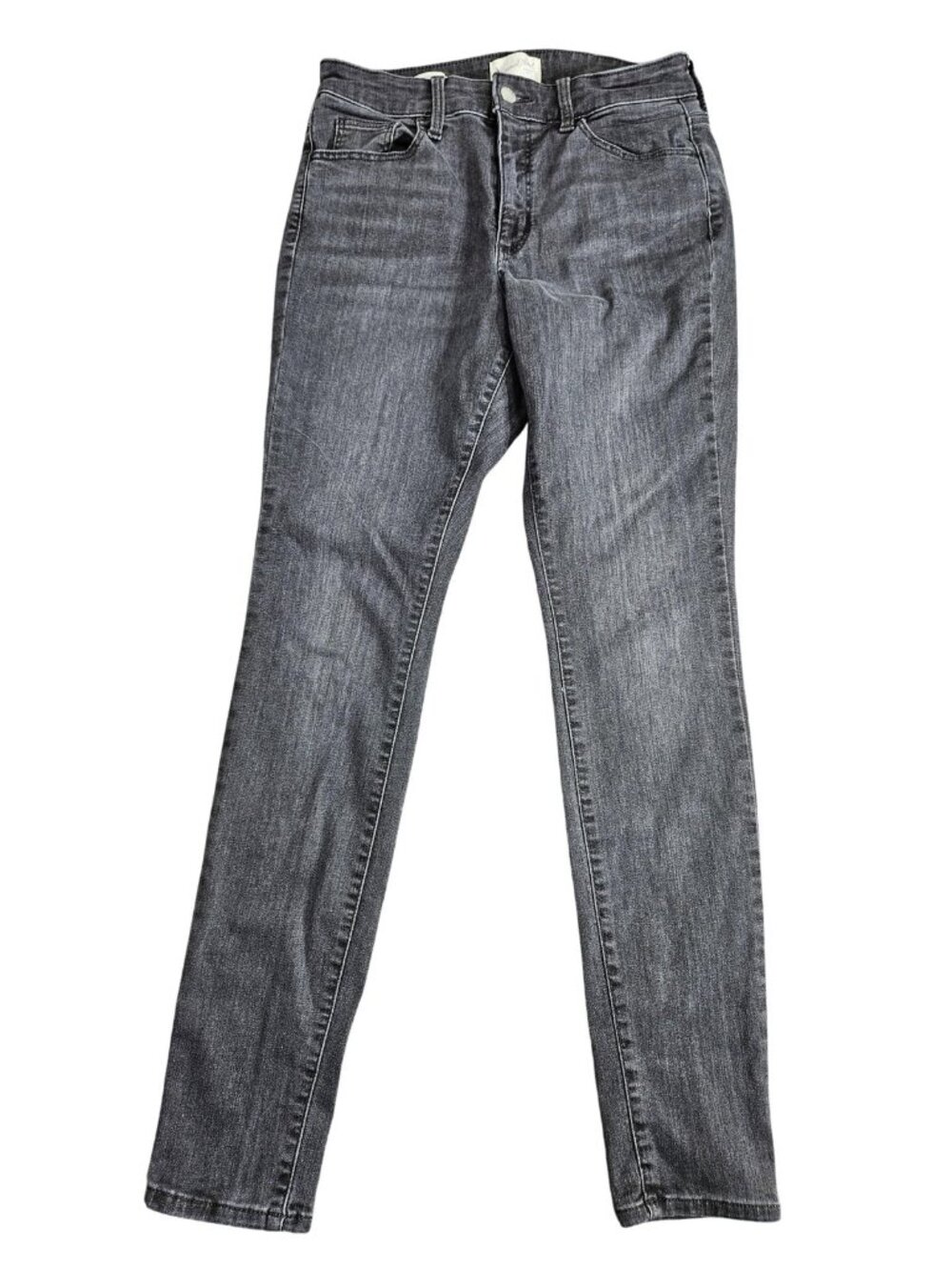 Universal Thread High Rise Skinny Jeans Women 6/28 Charcoal Wash Stretch Denim
